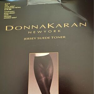 Donna Karan Hosiery Jersey Suede Toner Black Style 0J067